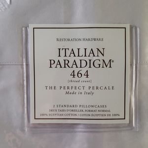 Restoration Hardware standard pillowcases